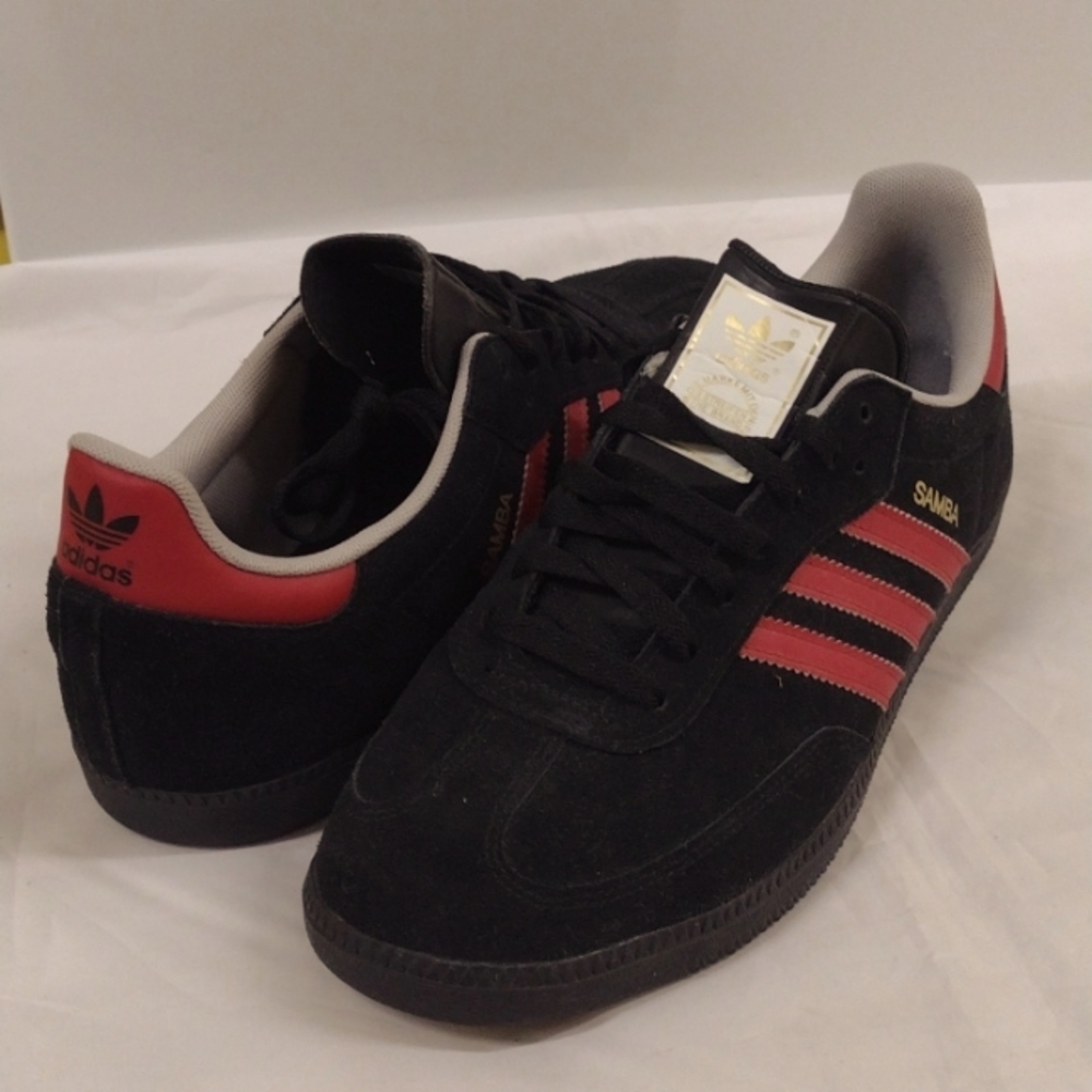 Adidas Samba Scarlet Black Suede